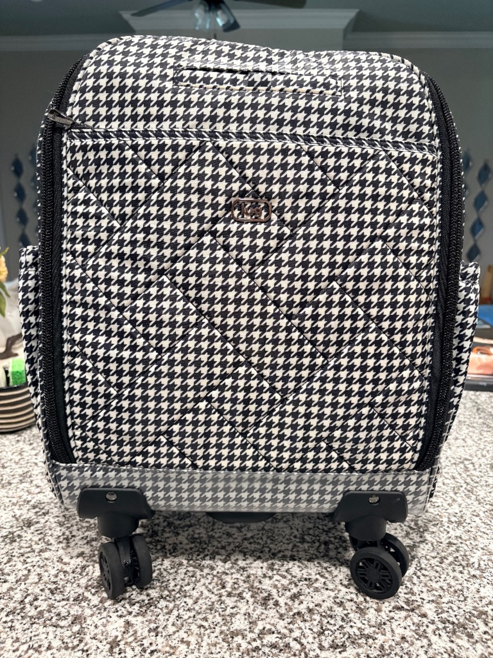 Lug Micro Houndstooth Porter Wheelie and Trolley